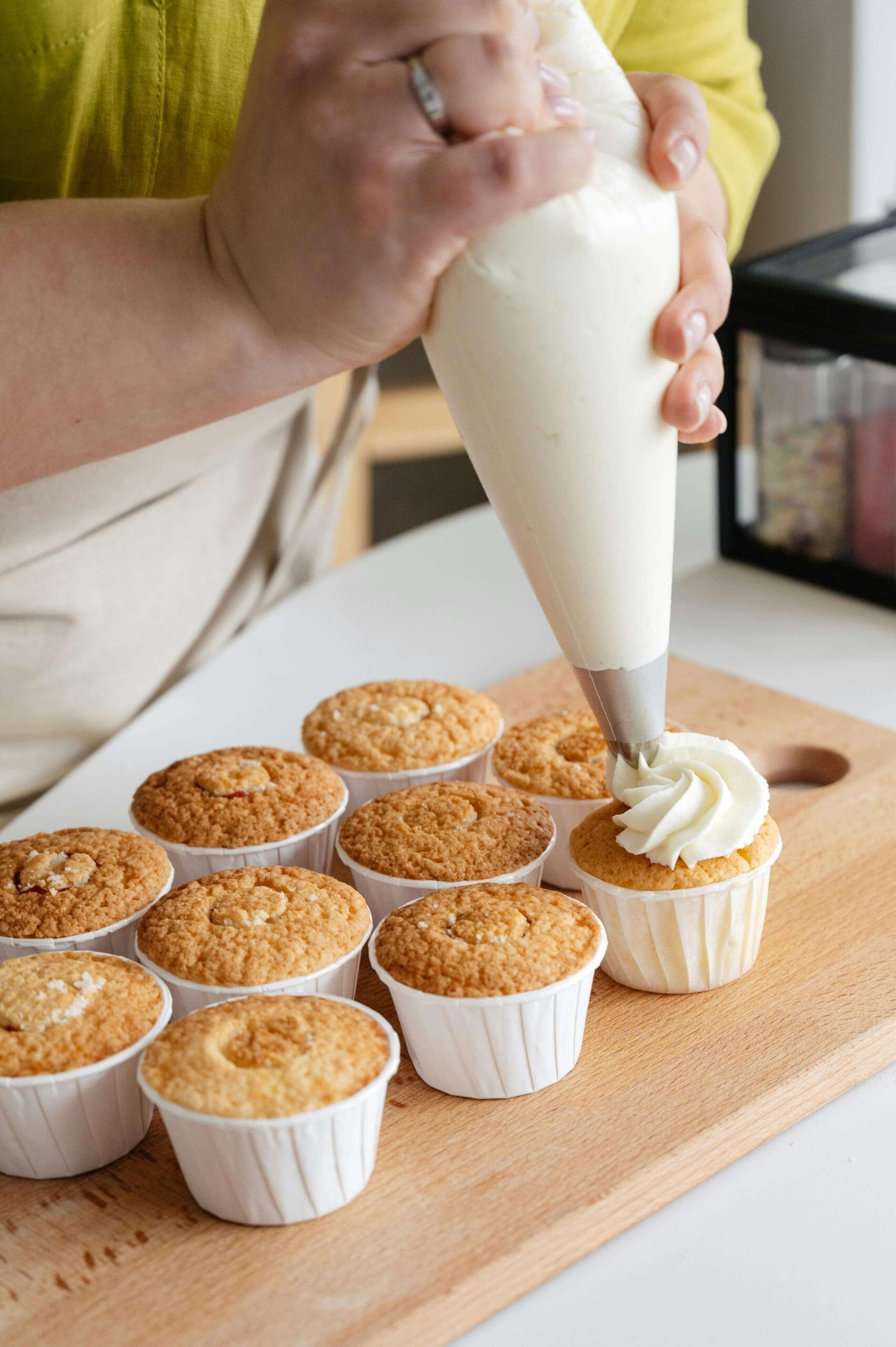 muffin à la crème vanillée